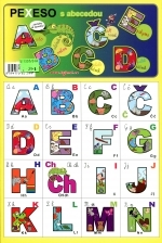  Pexeso s abecedou obsahuje 2 x 32 hracích kartiček 